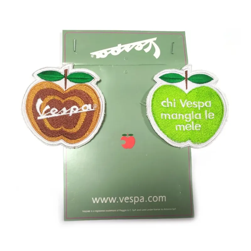 Felvarró Vespa barna-zöld