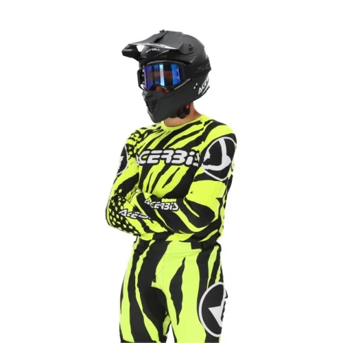 Mez MX Linear Lombok L fekete-fluo sárga