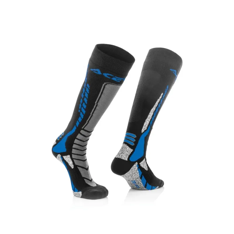 Zokni MX Pro L/XL fekete-kék