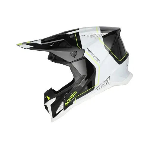 Bukósisak T711 XS fekete-fehér-fluo sárga