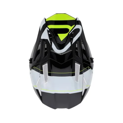 Bukósisak T711 XS fekete-fehér-fluo sárga