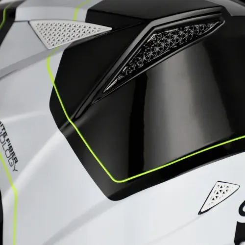 Bukósisak T711 XS fekete-fehér-fluo sárga