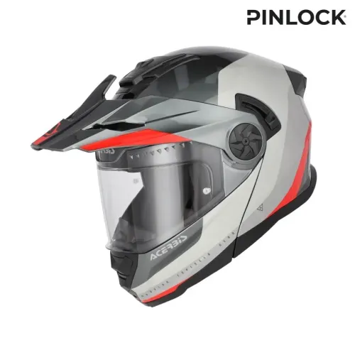 Bukósisak Rider Graphic L szürke-piros