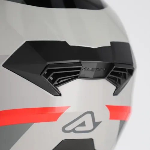 Bukósisak Rider Graphic M szürke-piros