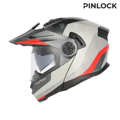 Bukósisak Rider Graphic S szürke-piros