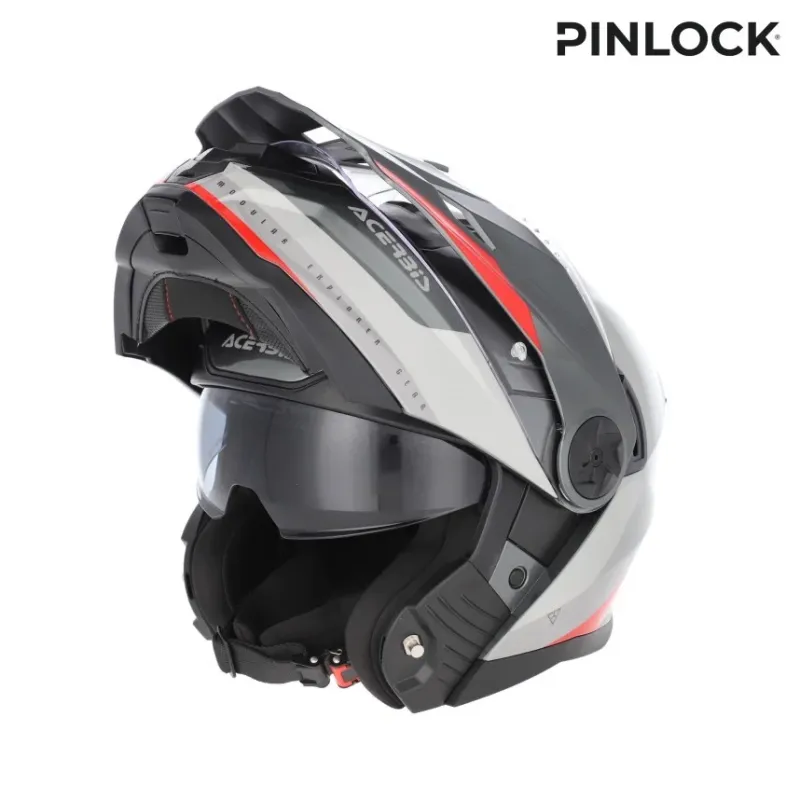 Bukósisak Rider Graphic XL szürke-piros