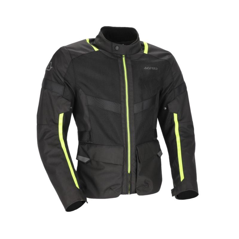 Kabát Ramsey Vented Long XXL fekete-fluo sárga