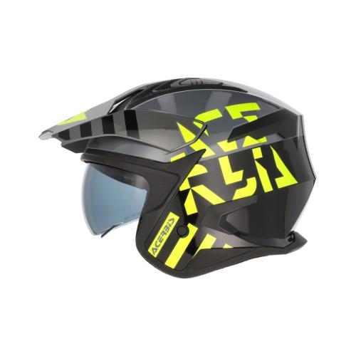 Bukósisak Jet Aria Evo Graphic M fekete-fluo sárga